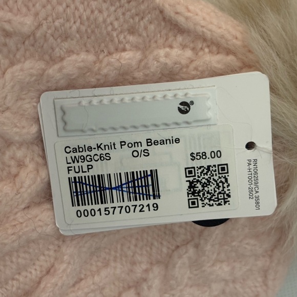 Lululemon Alpaca Wool-Blend Cable Knit Pom Beanie Heathered Blissful Pink main image 4